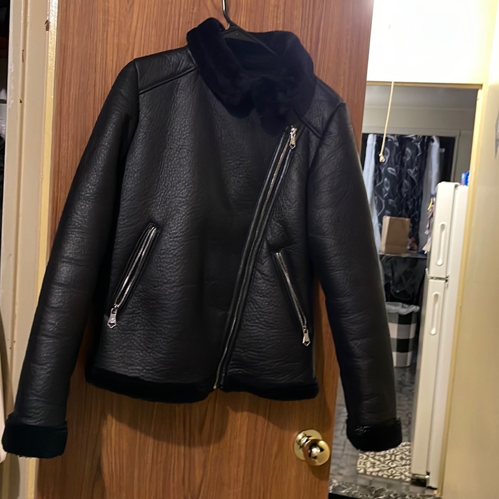 shearling leather jacket